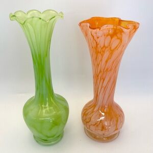 Vintage art glass vases